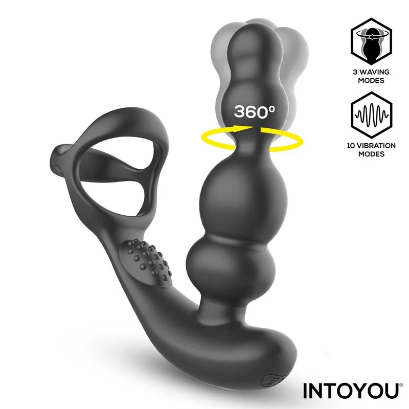Plug Anal Klark Oscilante com Vibração e Comando à Distância Intoyou — vista 3 de 8