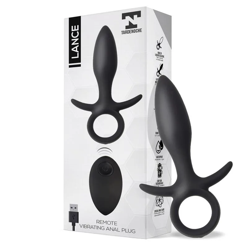 Plug Anal Lance com Comando à Distância em Silicone Líquido Tardenoche