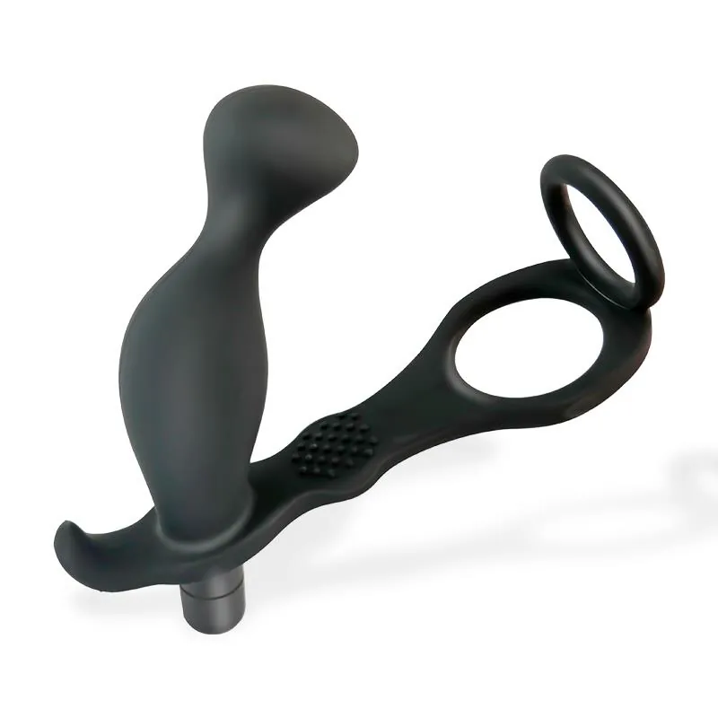 Plug Anal Larimar com Vibração e Anel para Pénis e Testículos Afterdark — vista 2 de 5