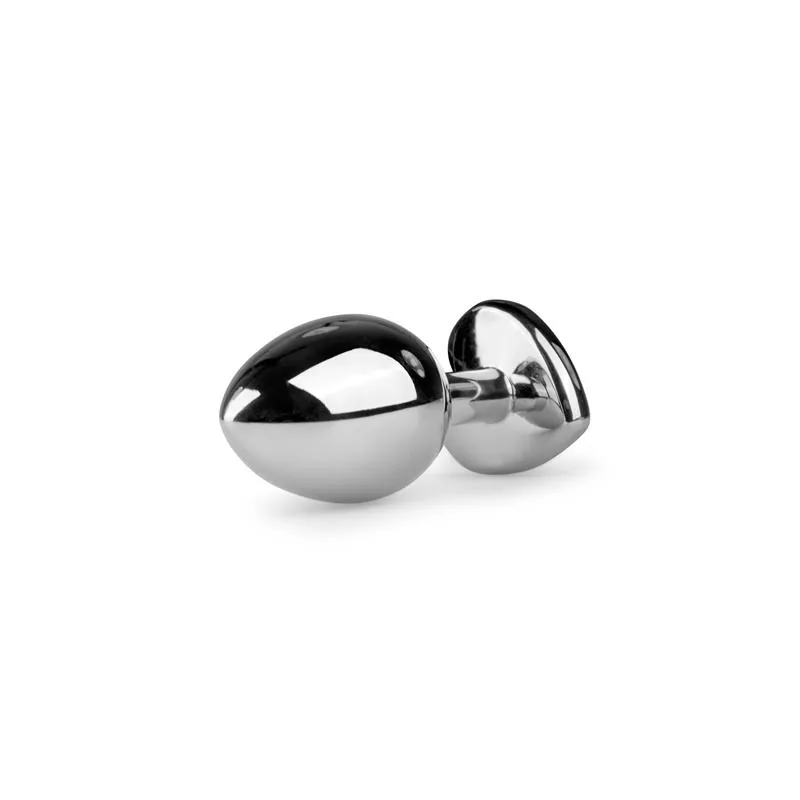 Plug Anal de Metal Easytoys N.º 7 Prateado e Transparente — vista 2 de 4