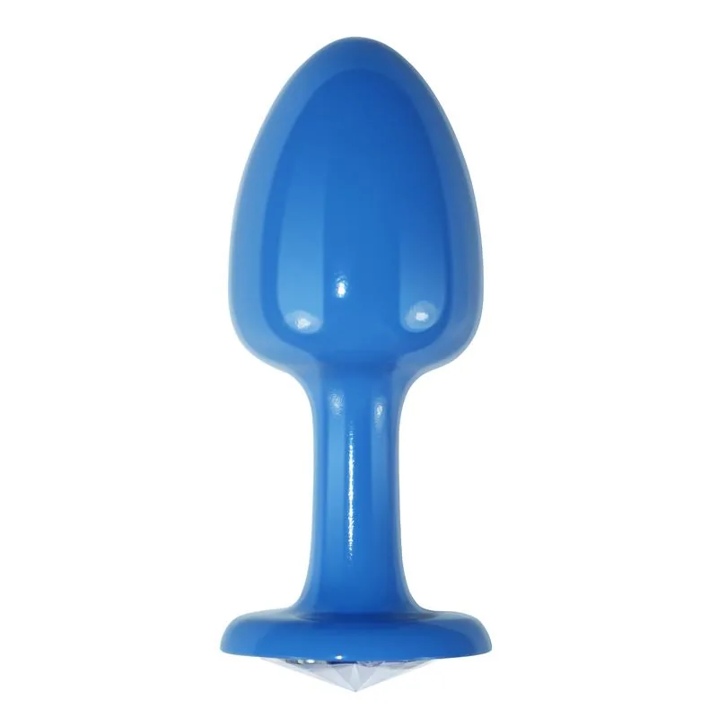 Plug Anal Metal Rosebud Joia Transparente — vista 2 de 3