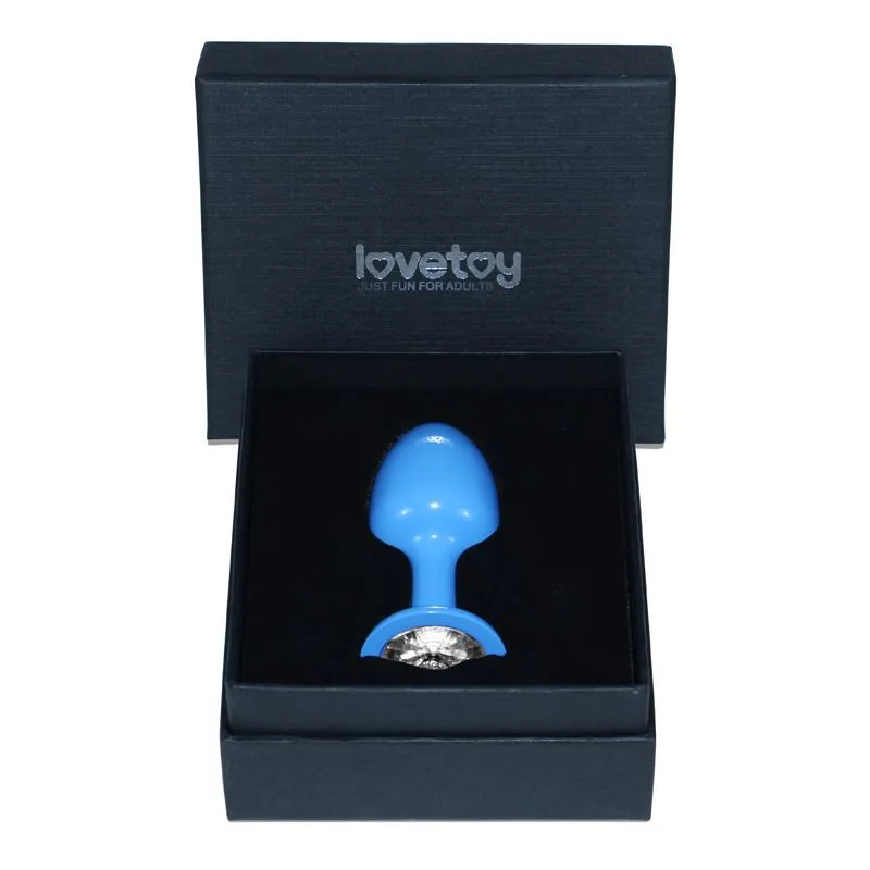Plug Anal Metal Rosebud Joia Transparente — vista 3 de 3