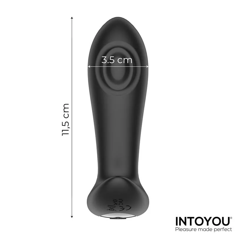 Plug Anal Milton com Duplo Toque e Comando à Distância Intoyou — vista 7 de 8