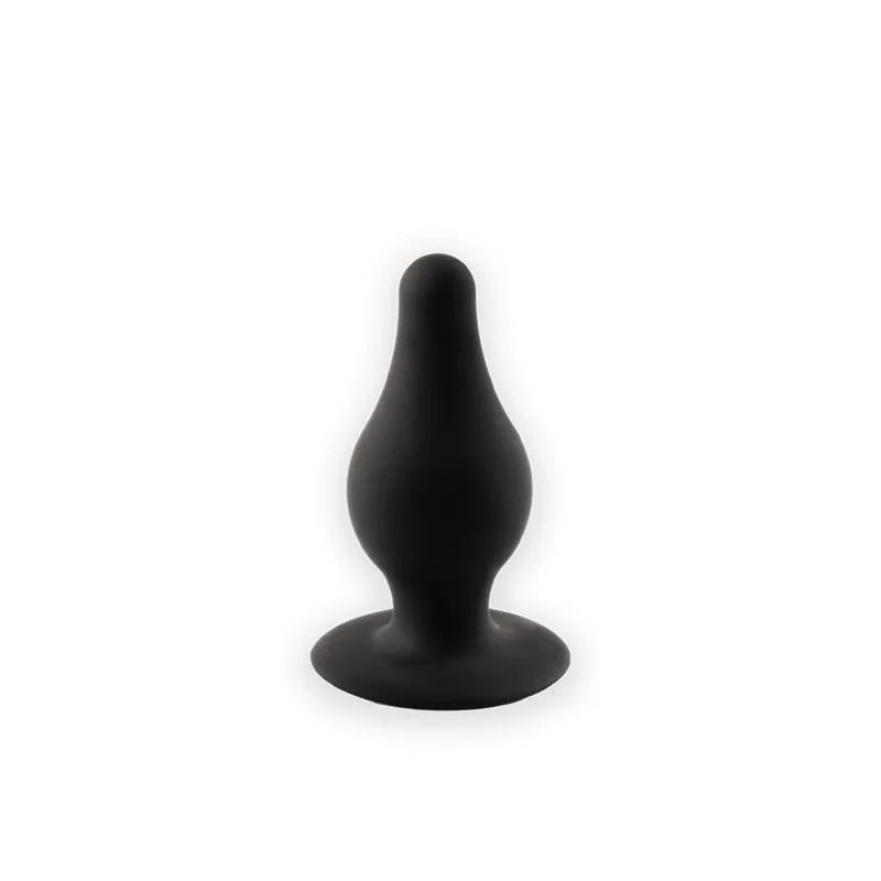Plug Anal Modelo 2 em Silicone Preto Silexd Tamanho M