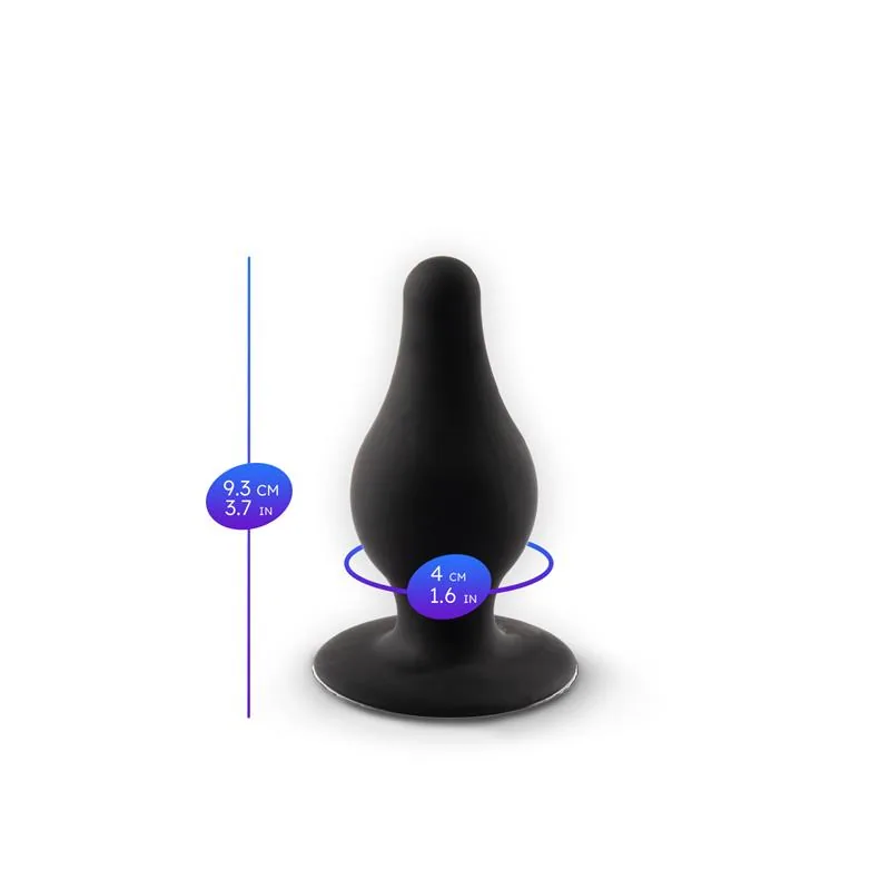 Plug Anal Modelo 2 em Silicone Preto Silexd Tamanho M — vista 5 de 6
