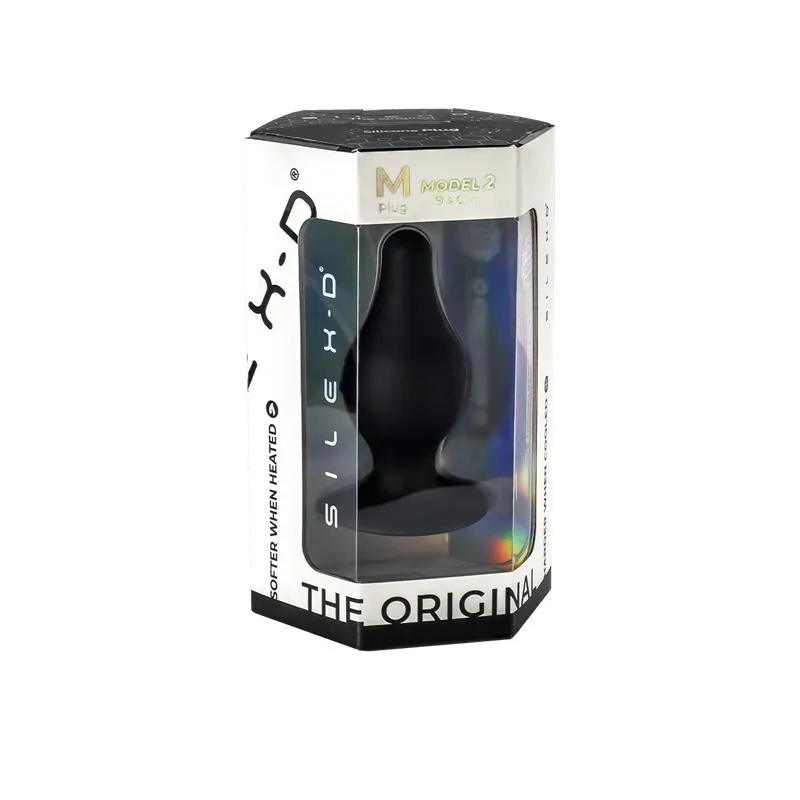 Plug Anal Modelo 2 em Silicone Preto Silexd Tamanho M — vista 6 de 6