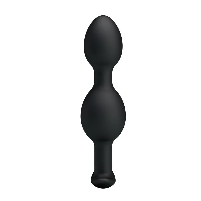 Plug Anal Pesado com Bolas Internas Pretty Love Preto — vista 2 de 3