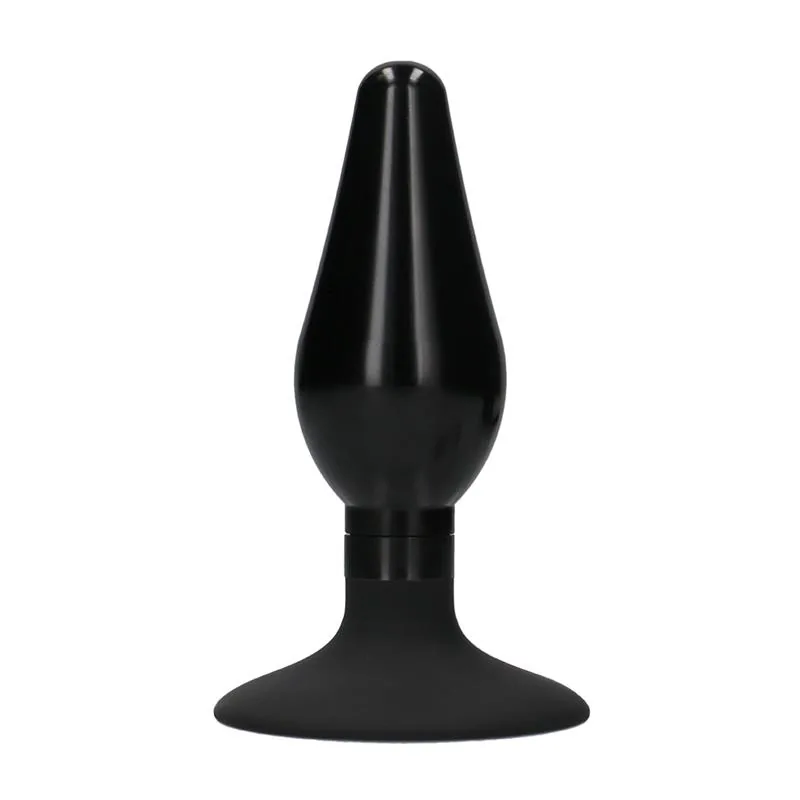 Plug Anal Pontiagudo com Ventosa Ouch Grande Preto — vista 6 de 16