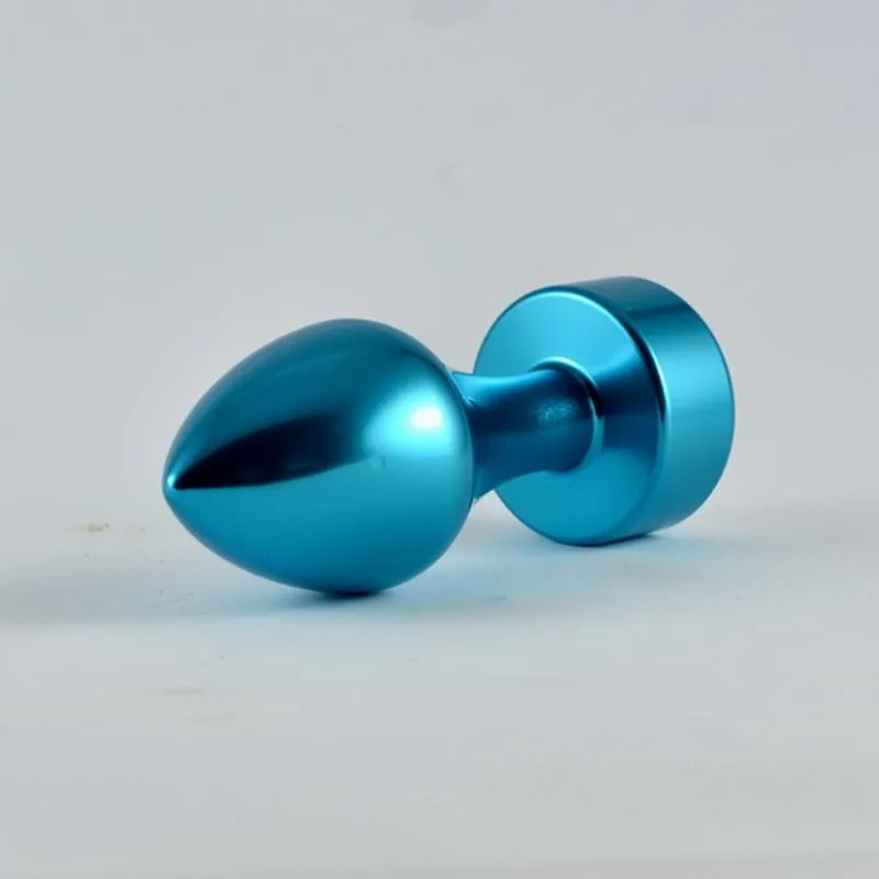 Plug Anal Rosebud Azul com Joia — vista 2 de 3