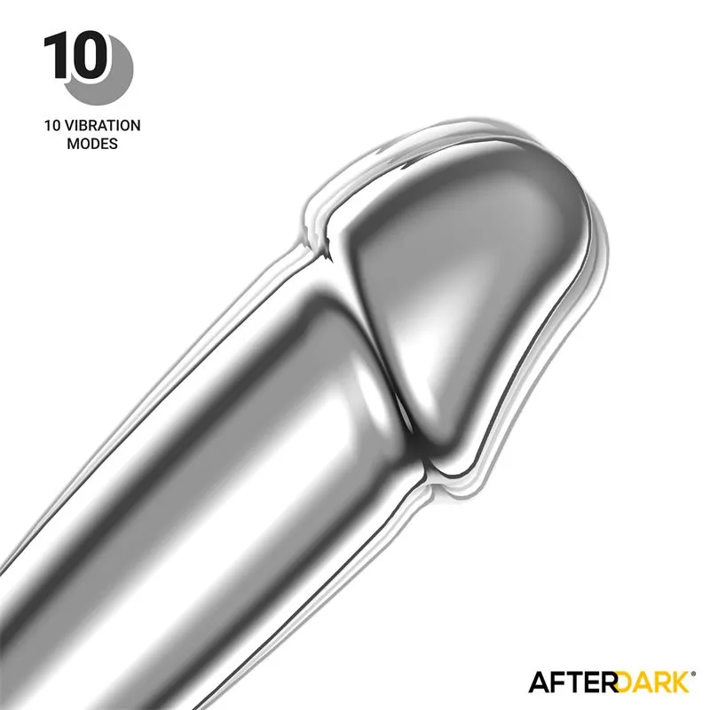 Plug Anal Sarmy Cromado com Vibração USB Magnético Afterdark Tamanho S — vista 5 de 11