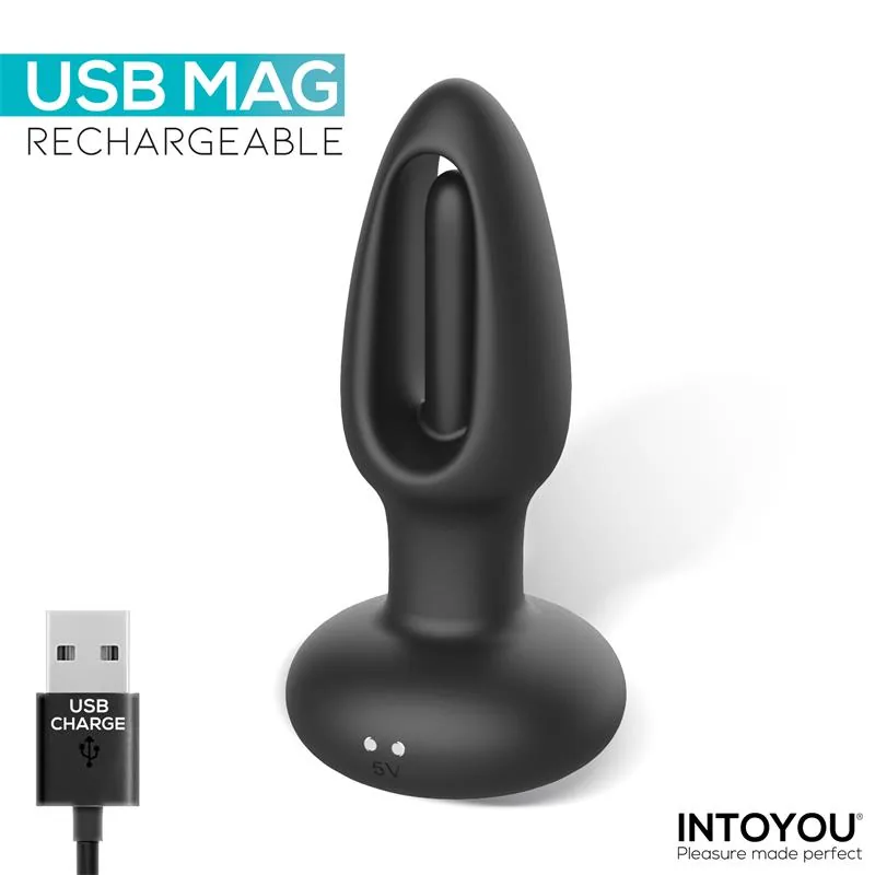 Plug Anal Sasha com Língua Oscilante, Vibração e Comando à Distância Intoyou — vista 6 de 8