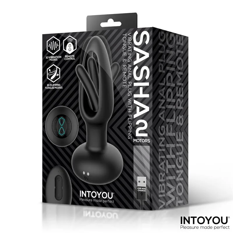 Plug Anal Sasha com Língua Oscilante, Vibração e Comando à Distância Intoyou — vista 8 de 8