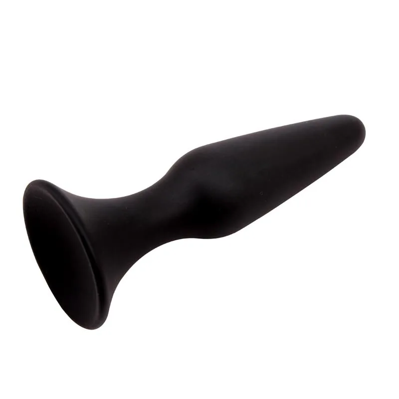 Plug Anal de Silicone Preto Chisa 12,5 cm — vista 3 de 4