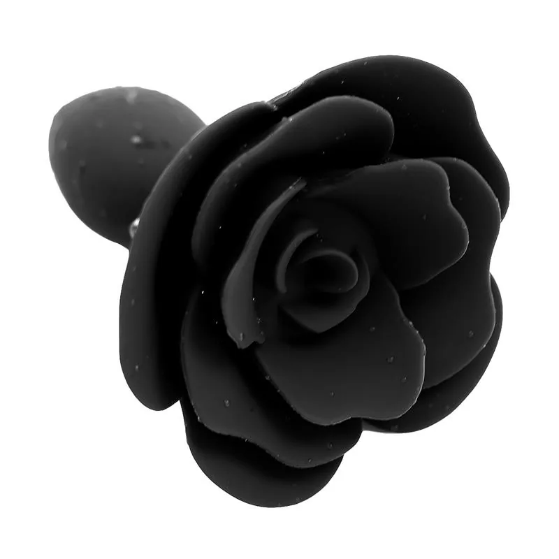 Plug Anal de Silicone Preto com Rosa A-Gusto — vista 2 de 5