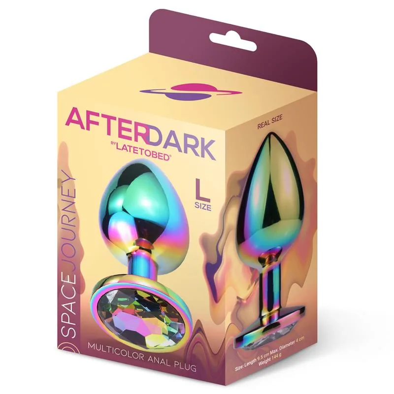 Plug Anal Space Journey Multicolor com Joia Afterdark Tamanho L — vista 2 de 3