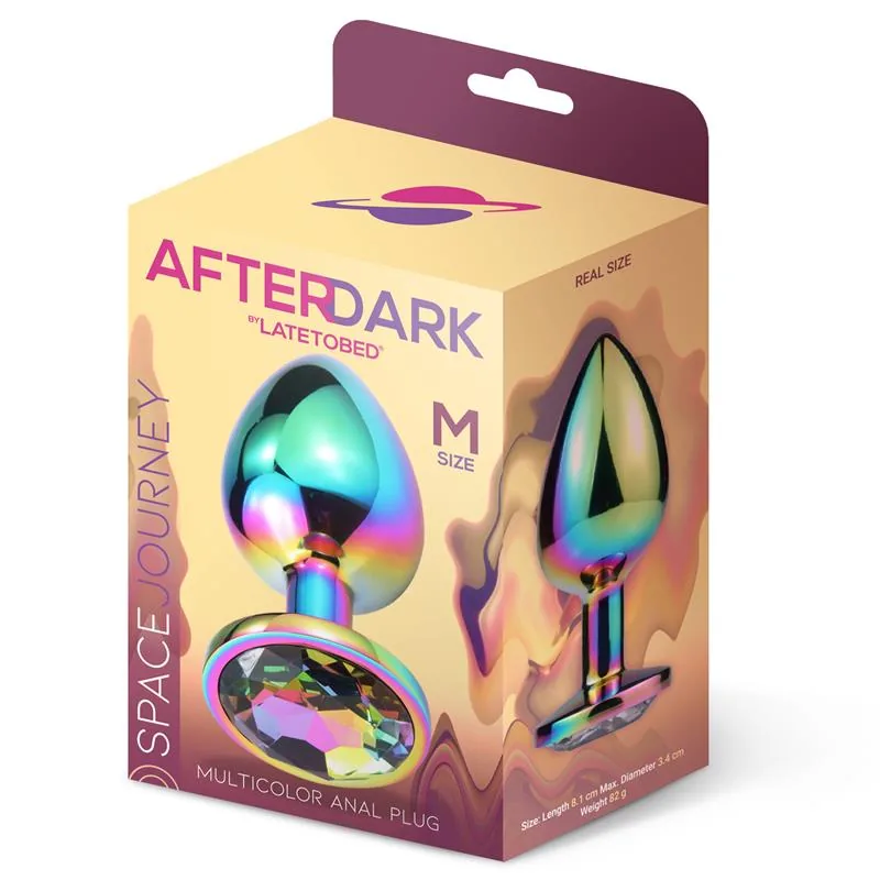 Plug Anal Space Journey Multicolor com Joia Afterdark Tamanho M — vista 2 de 3
