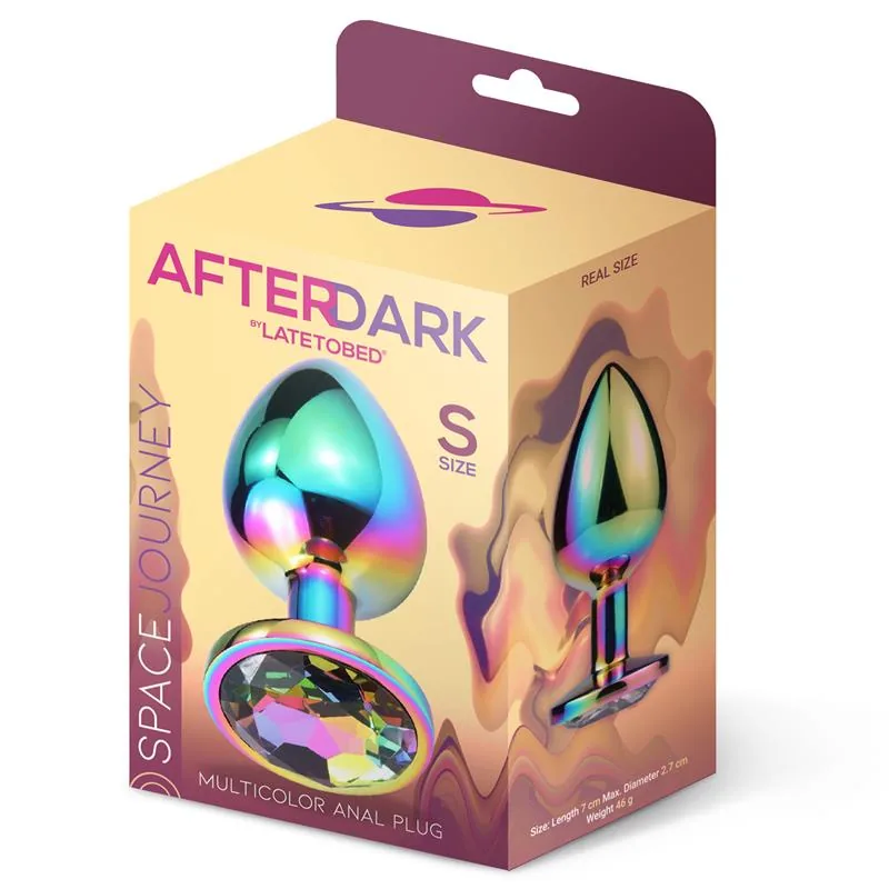 Plug Anal Space Journey Multicolor com Joia Afterdark Tamanho S — vista 2 de 3