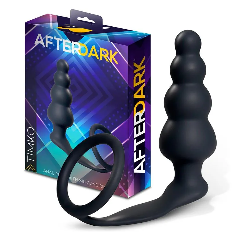 Plug Anal Timko com Anel de Silicone Afterdark
