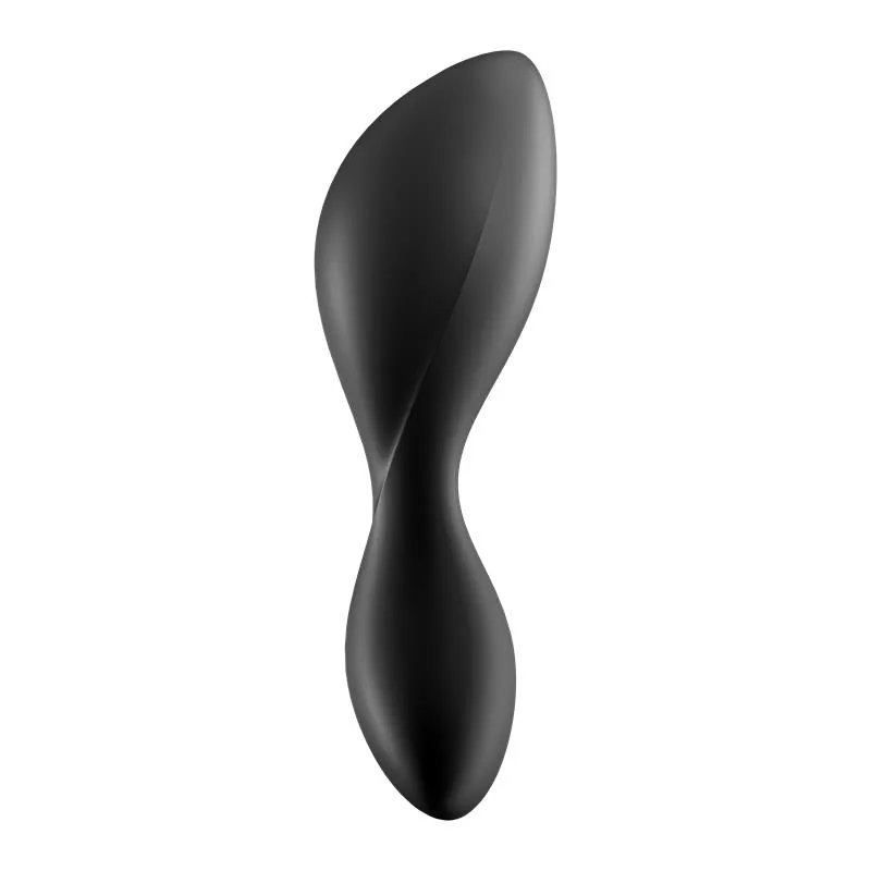 Plug Anal Trendsetter com Vibração e Aplicação Satisfyer Preto — vista 4 de 7