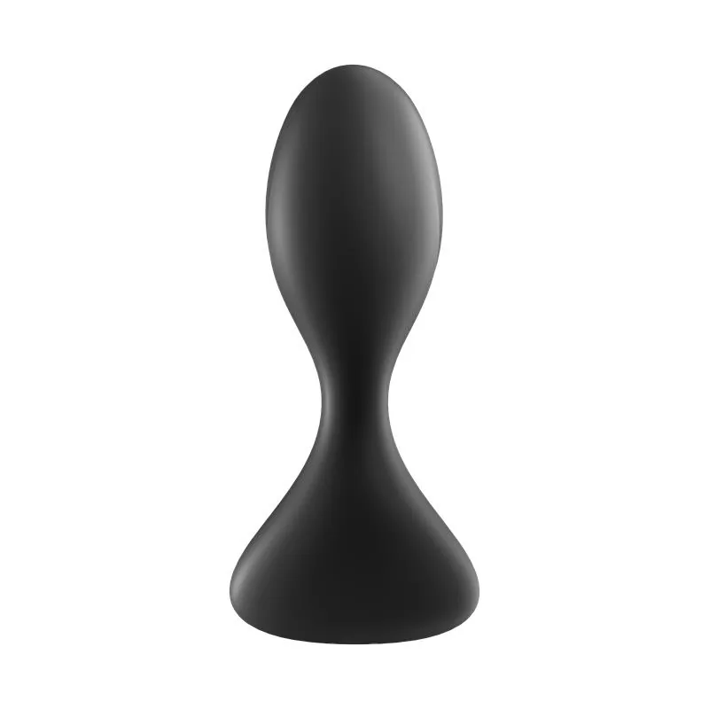 Plug Anal Trendsetter com Vibração e Aplicação Satisfyer Preto — vista 5 de 7