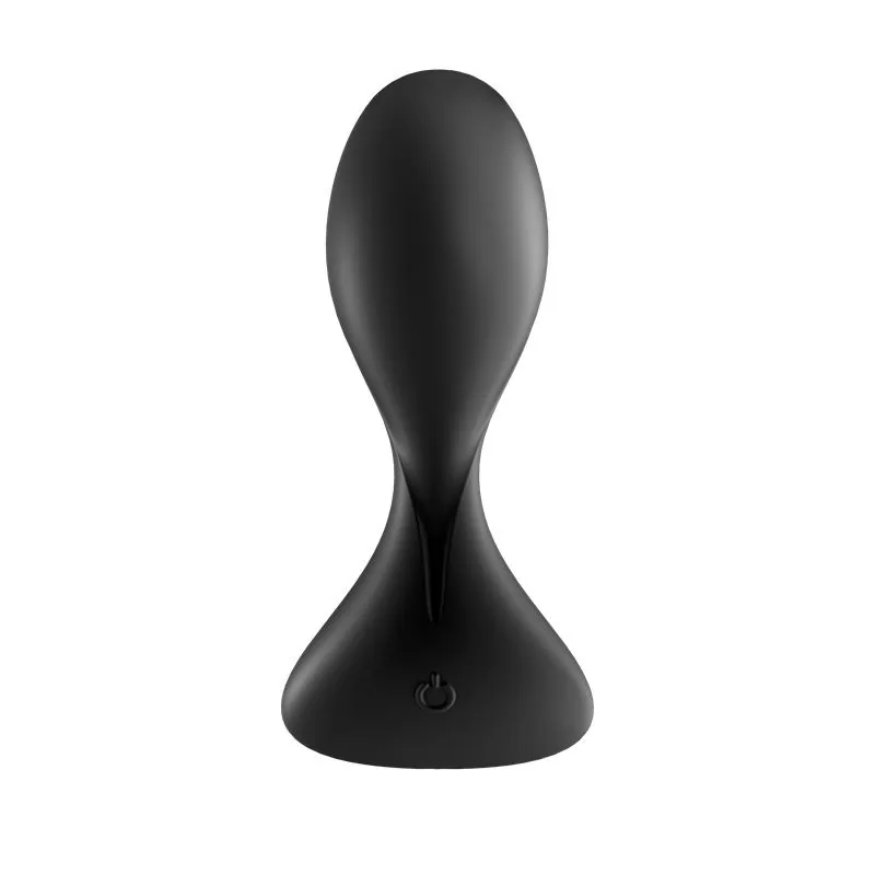 Plug Anal Trendsetter com Vibração e Aplicação Satisfyer Preto — vista 6 de 7