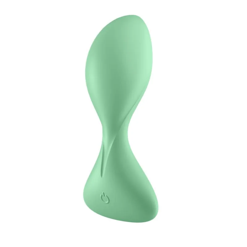 Plug Anal Trendsetter com Vibração e Aplicação Satisfyer Verde Claro — vista 3 de 7