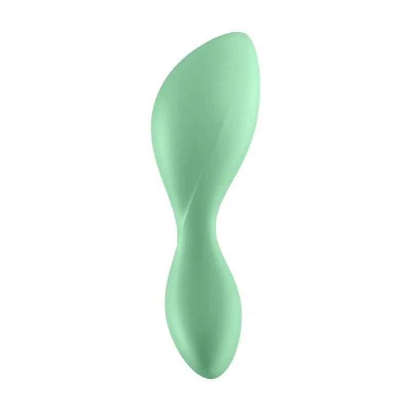 Plug Anal Trendsetter com Vibração e Aplicação Satisfyer Verde Claro — vista 4 de 7