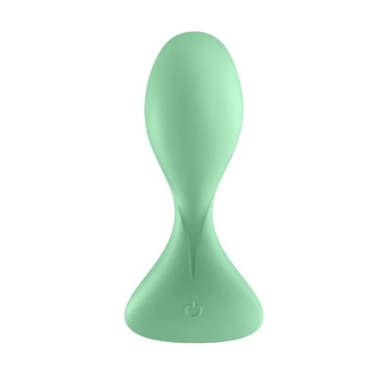 Plug Anal Trendsetter com Vibração e Aplicação Satisfyer Verde Claro — vista 6 de 7