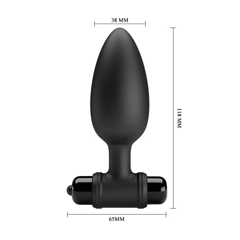 Plug Anal Vibra II com Vibração USB Prettylove — vista 8 de 9
