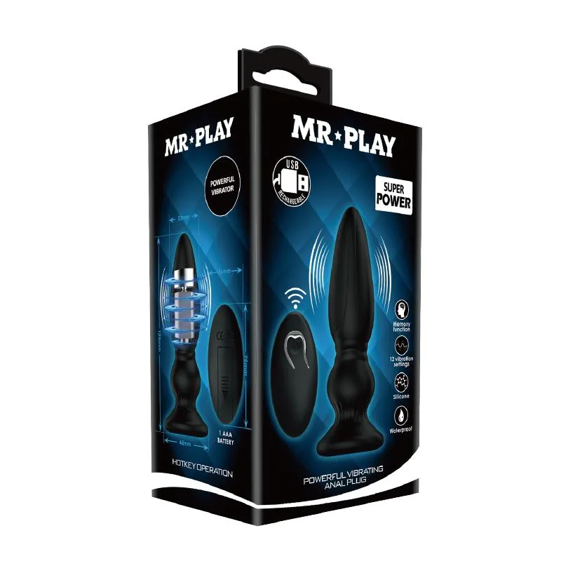 Plug Anal com Vibração e Comando à Distância Mr Play — vista 5 de 5