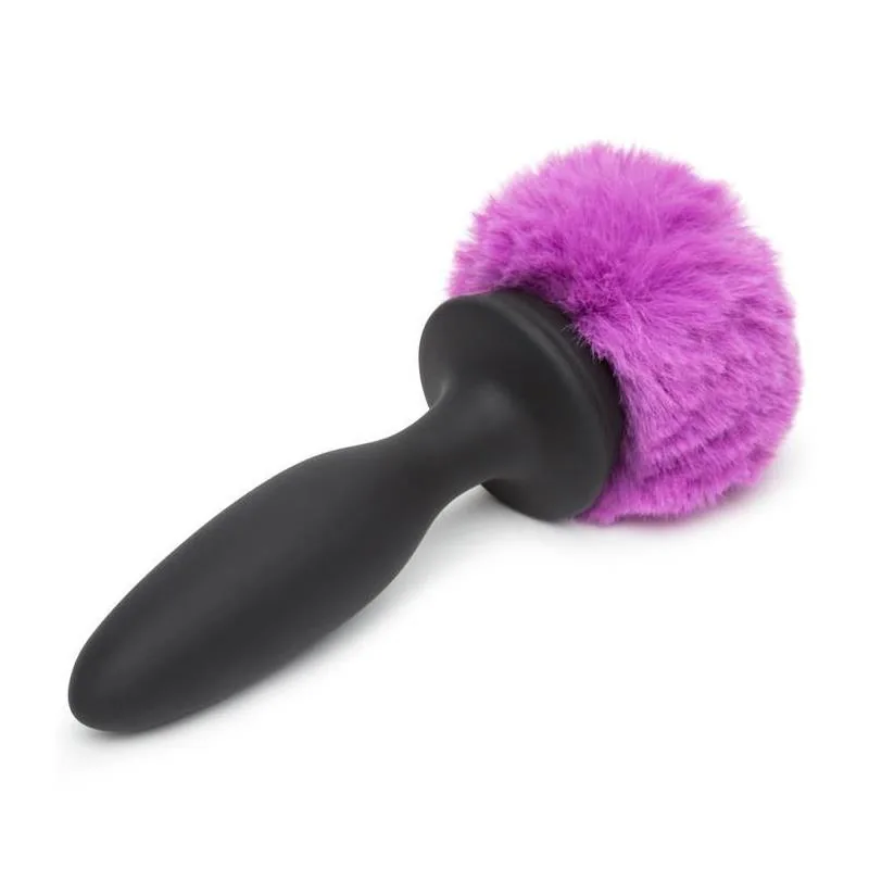 Plug Anal com Vibração Happy Rabbit Roxo Tamanho Grande — vista 4 de 5