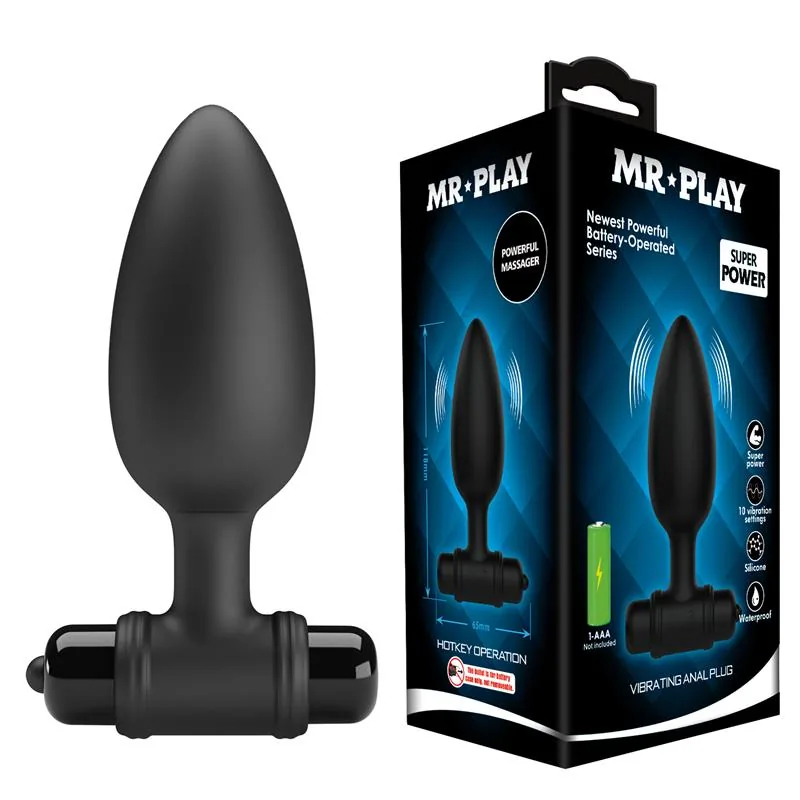 Plug Anal com Vibração Mr Play