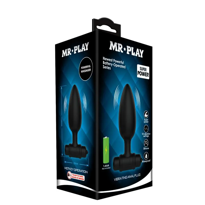 Plug Anal com Vibração Mr Play — vista 10 de 10