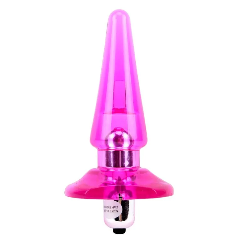 Plug Anal Vibratório Nicoles Rosa 3,2 cm — vista 2 de 2