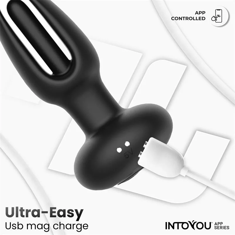 Plug Anal Zack com Língua Oscilante e Vibração por Aplicação Intoyou — vista 7 de 9