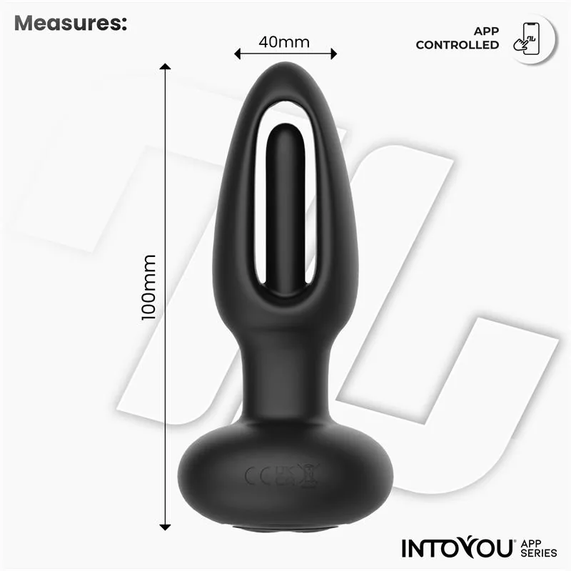 Plug Anal Zack com Língua Oscilante e Vibração por Aplicação Intoyou — vista 8 de 9