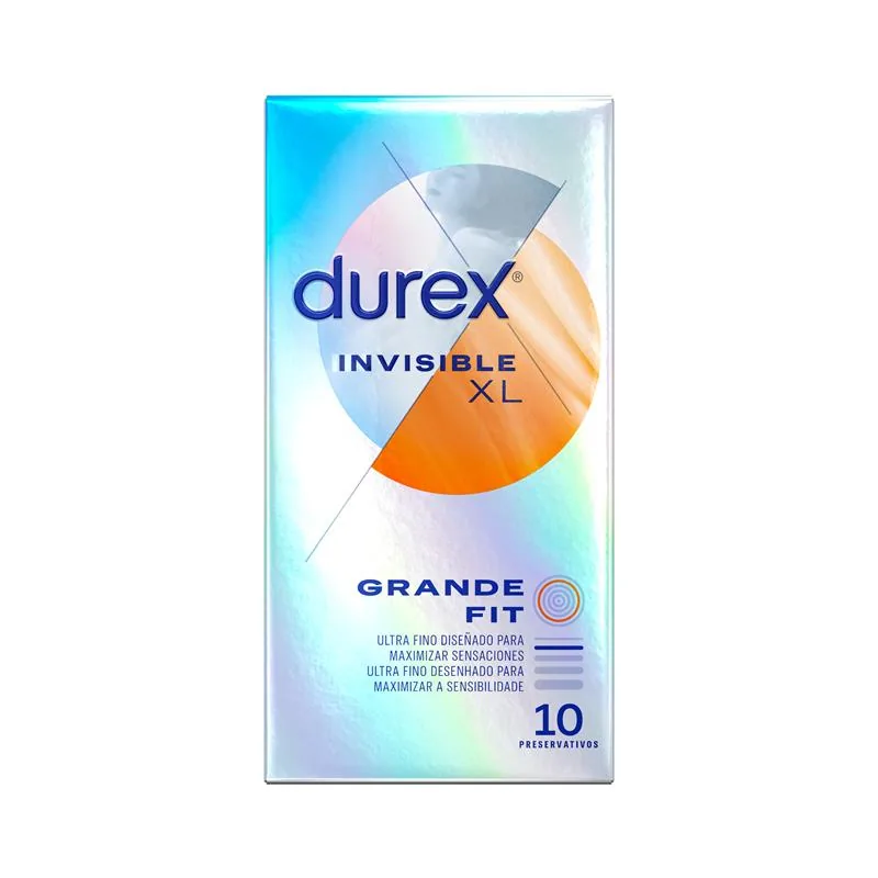 Preservativos Durex Invisível XL 10 unidades — vista 2 de 2