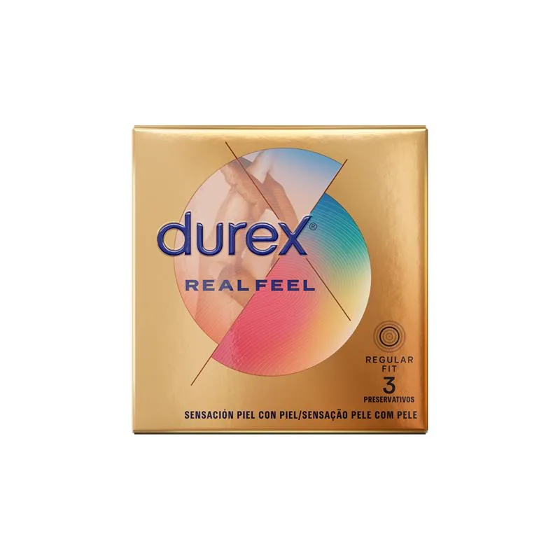 Preservativos Durex Sensação Real 3 unidades — vista 2 de 6