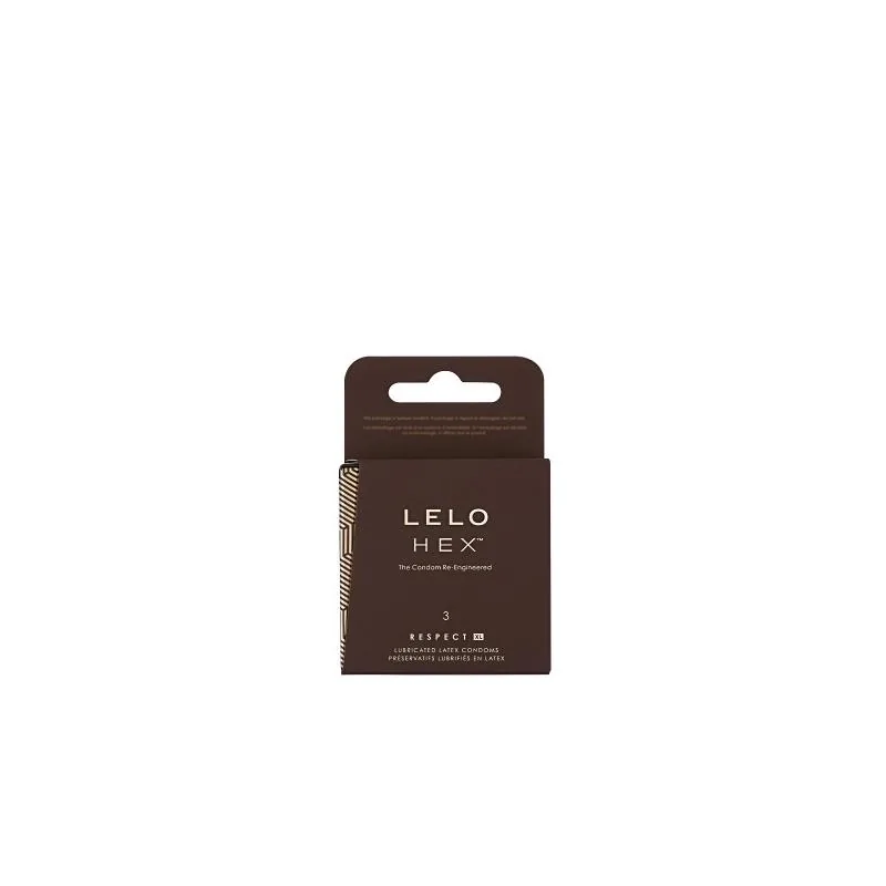 Preservativos LELO HEX Respect XL 3 Unidades