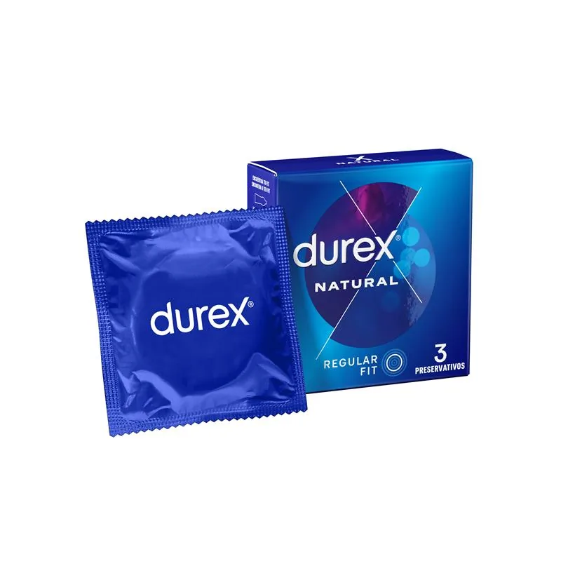 Preservativos Natural Durex 3 Unidades