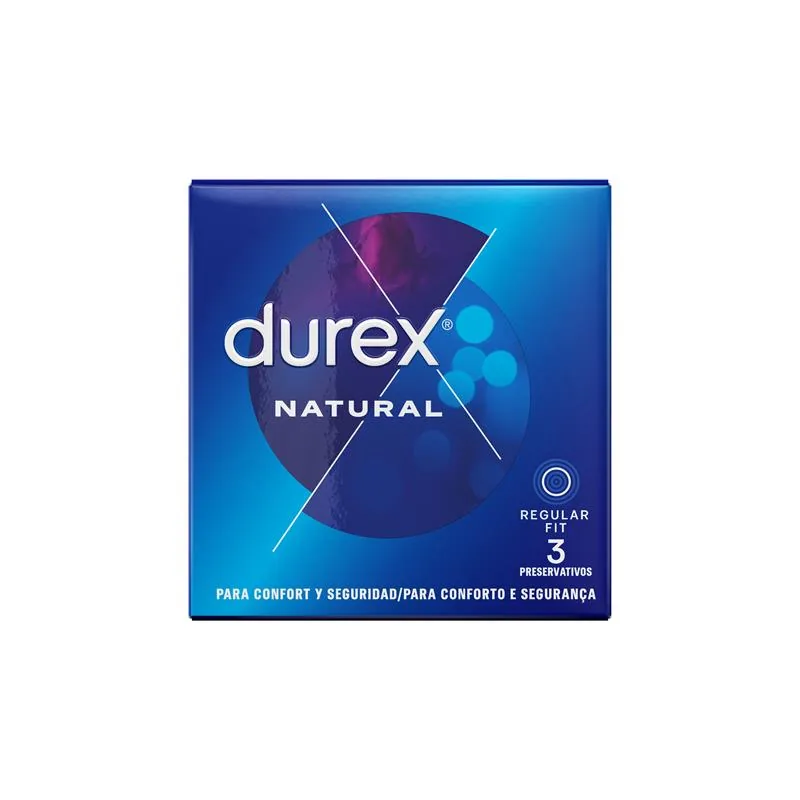 Preservativos Natural Durex 3 Unidades — vista 2 de 6