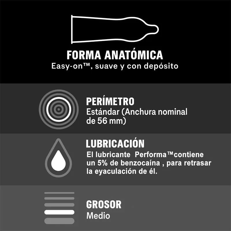 Preservativos Prazer Prolongado Durex 12 Unidades — vista 3 de 3