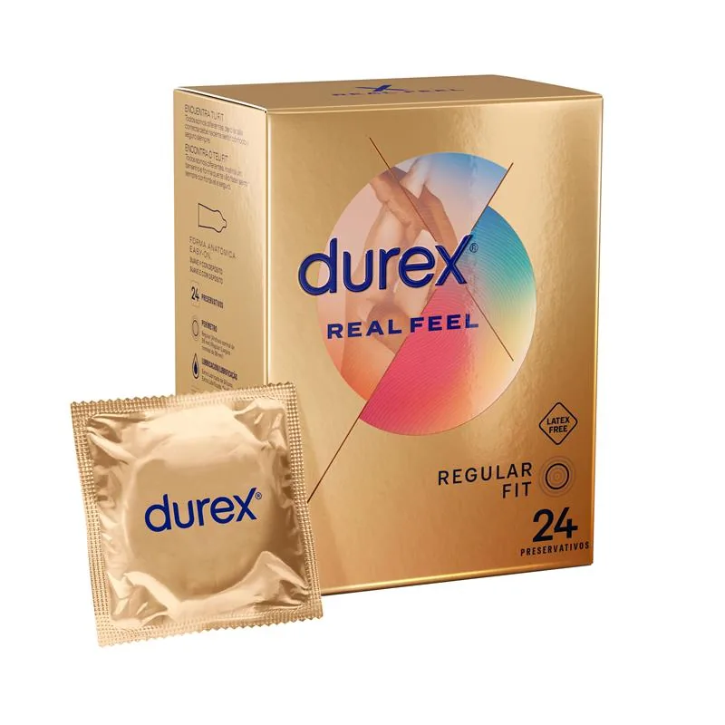 Preservativos Real Feel Durex 24 Unidades
