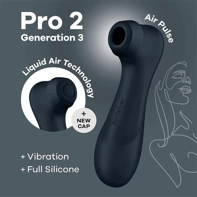Satisfyer Pro 2 Gener 3 Sucção e Vibração Preto