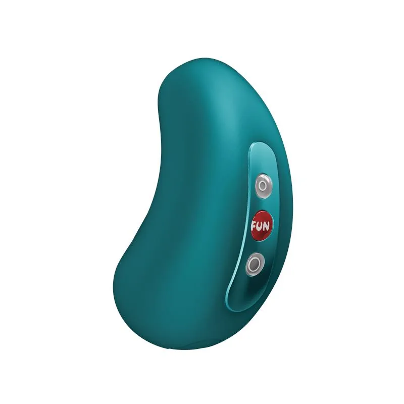 Sugador de Clítoris Cherie Double Air Pulse Fun Factory Verde Garrafa — vista 3 de 3