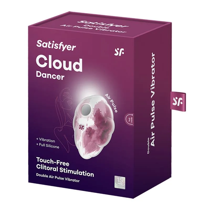 Sugador de Clítoris e Vibrador Cloud Dancer Satisfyer Estampado Vermelho — vista 5 de 5