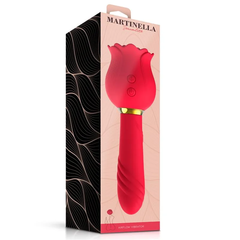 Sugador de Clítoris Rosa 2 em 1 com Vibrador Martinella — vista 6 de 6