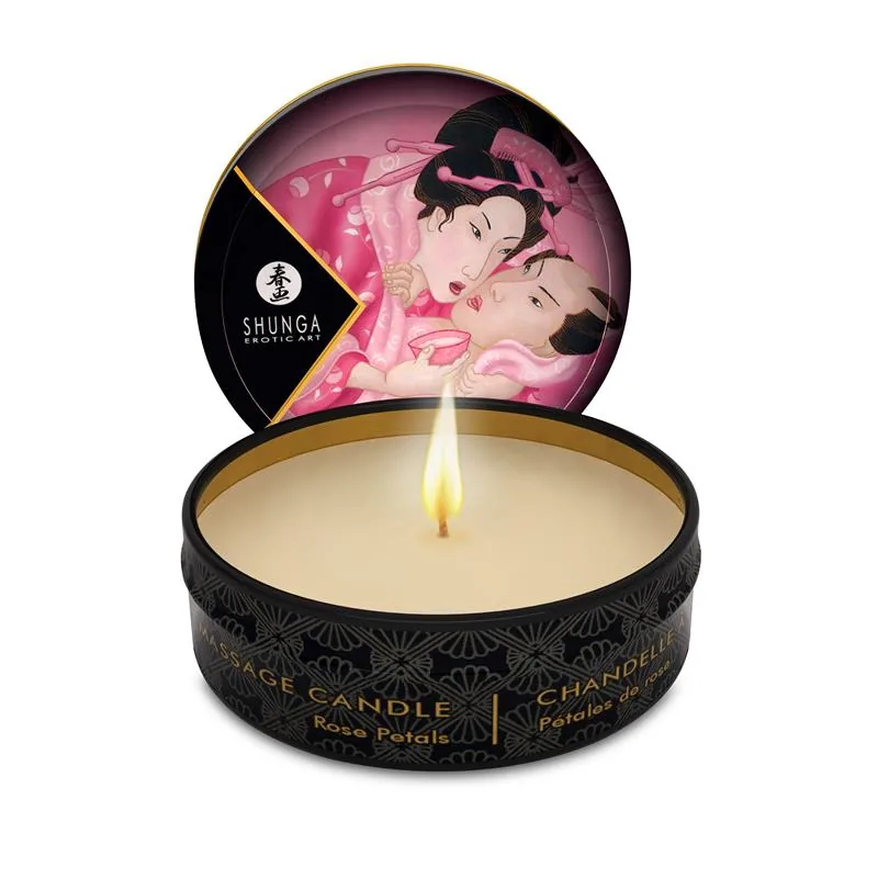 Vela de Massagem Aroma Rosa Shunga 30 ml