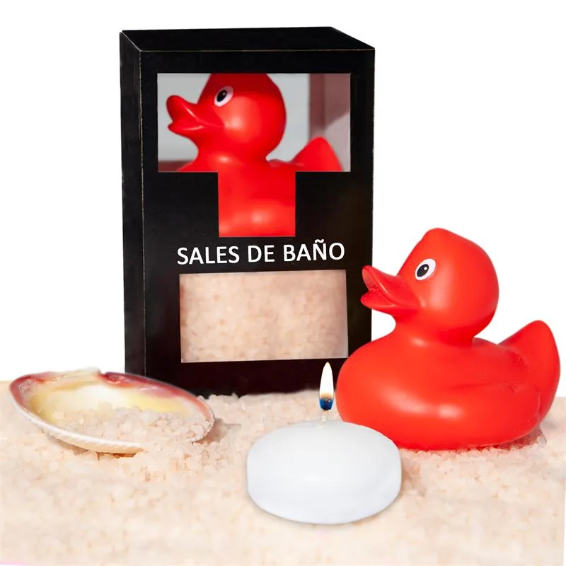 Vela de Massagem, Sais de Banho, Pato e Concha Aroma Baunilha 150 g Diverty Sex