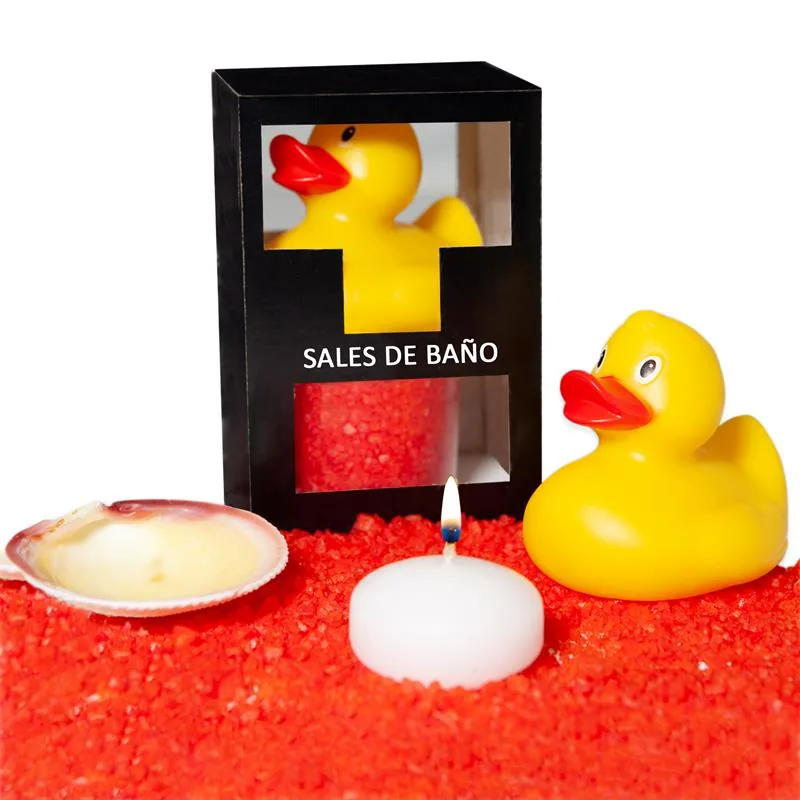 Vela de Massagem, Sais de Banho, Pato e Concha Aroma Frutos Vermelhos 150 g Diverty Sex